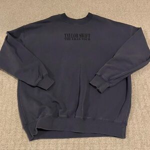 official taylor swift blue ears tour crewneck